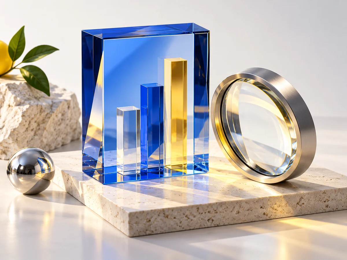 Прозрачные объёмные столбцы и оптическая линза — анализ результатов